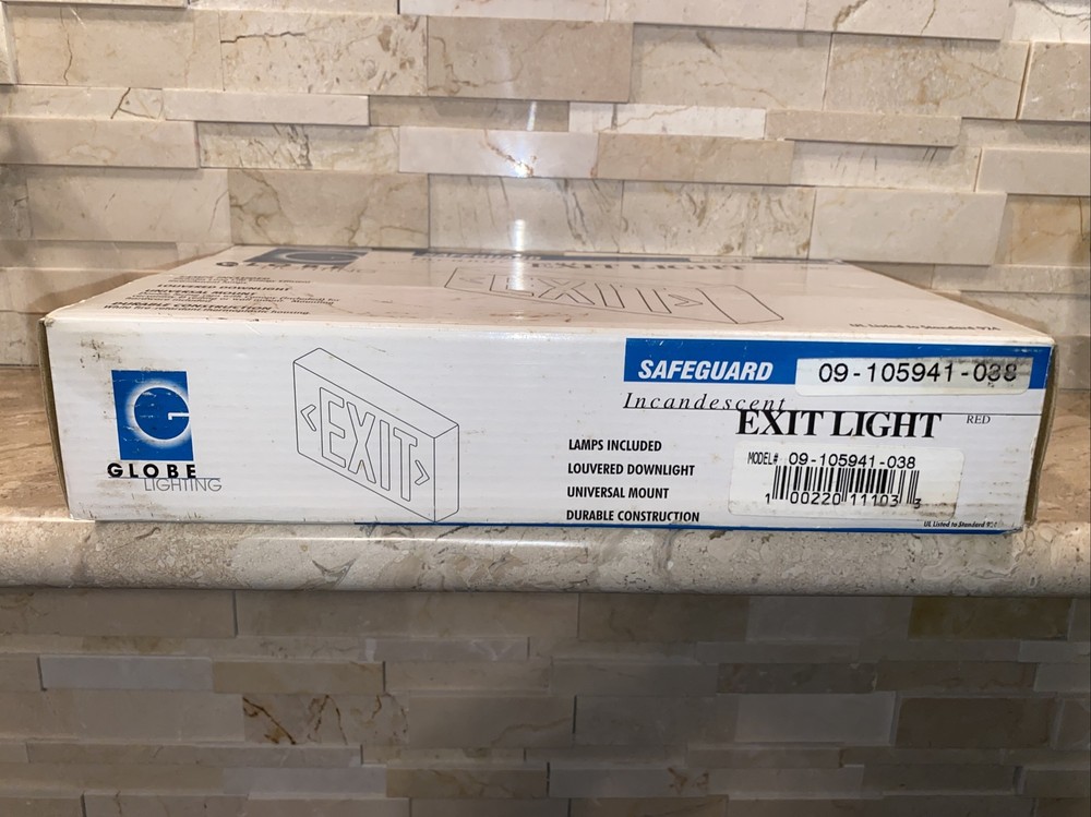 GLOBE LIGHTING SAFEGUARD EXIT SIGN