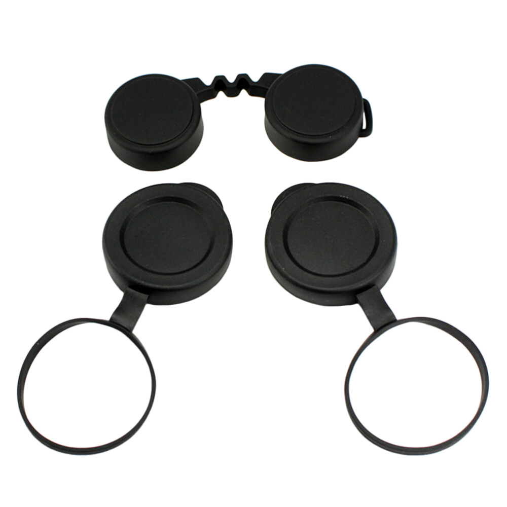 1 Set Binocular Objective Lens Caps Rubber Objective Lens Cover for