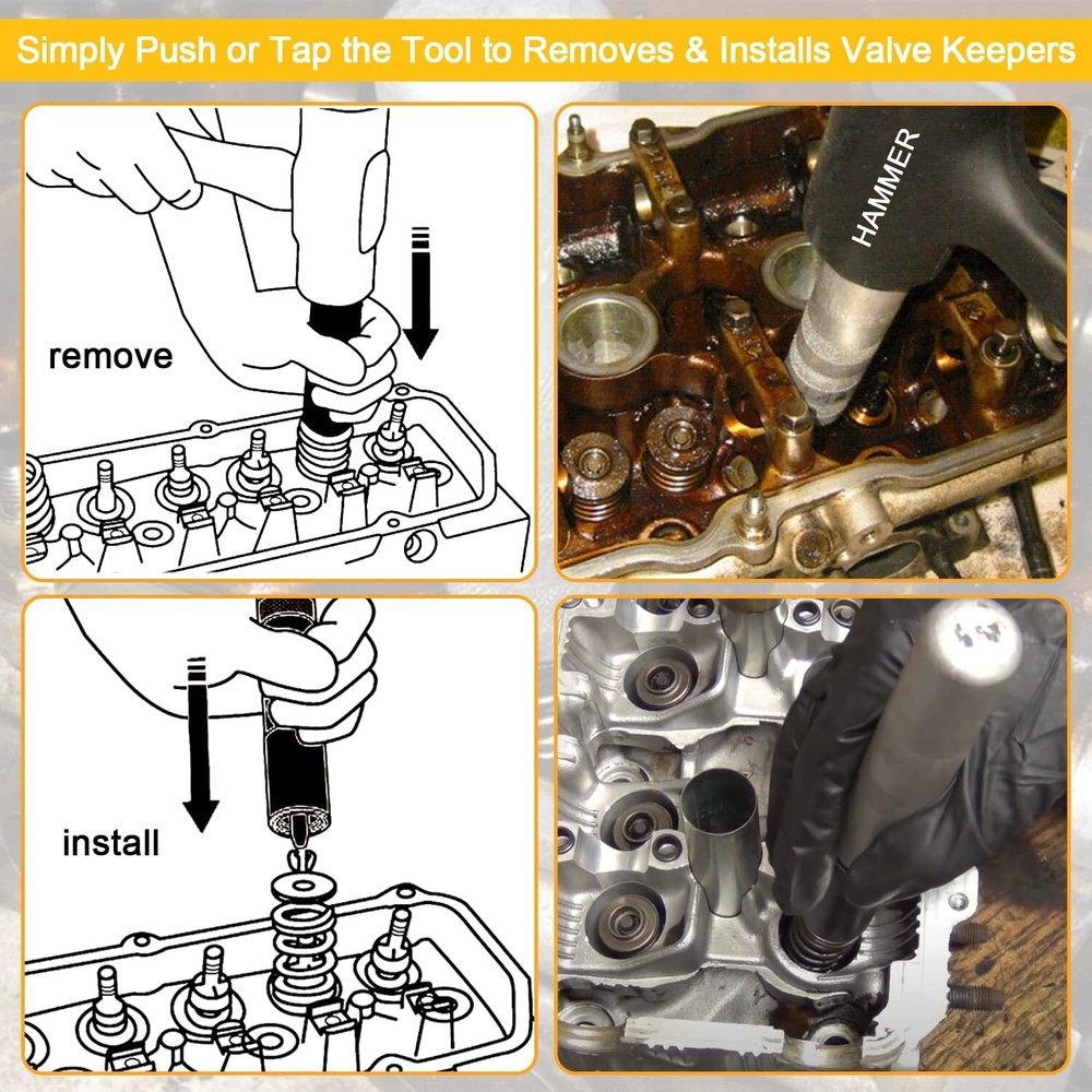 36050 Valve Keeper Remover & Installer Kit Valve Spring Compressor Retainer Tool