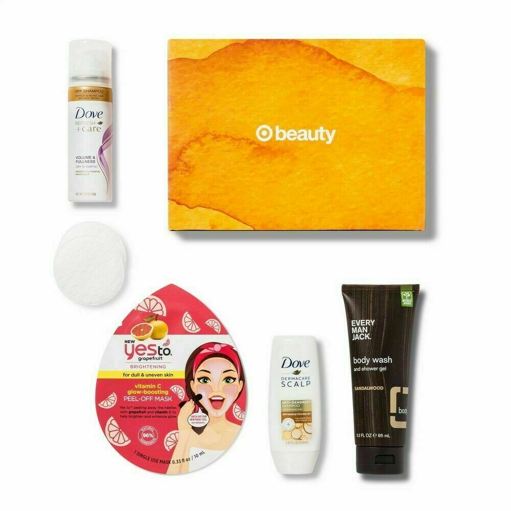 Target Spring Beauty Box 5 Sampler Shampoo Glow Boosting Mask Body Wash NEW