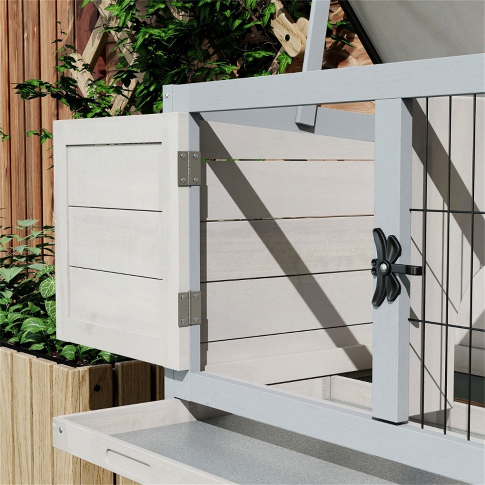 Raised Design Wooden Rabbit Cage Rabbit Hutch