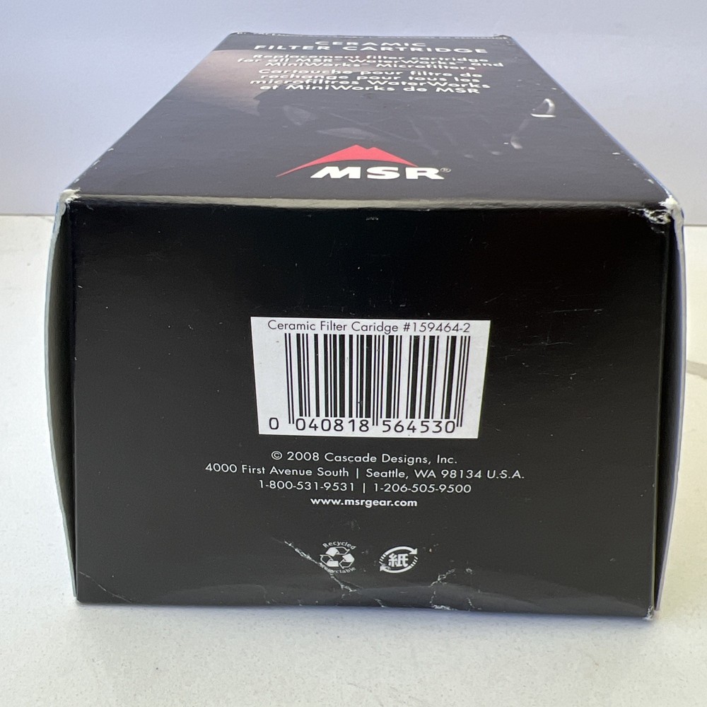 MSR Ceramic Replacement Filter Cartridge WaterWorks MiniWorks Microfilmers