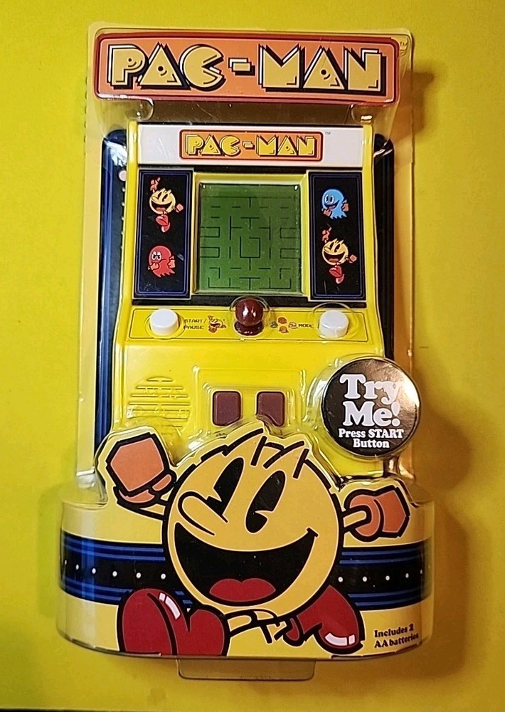 Pac Man Bandai Namco Mini Handheld Arcade Game Basic Fun  New & Sealed Working