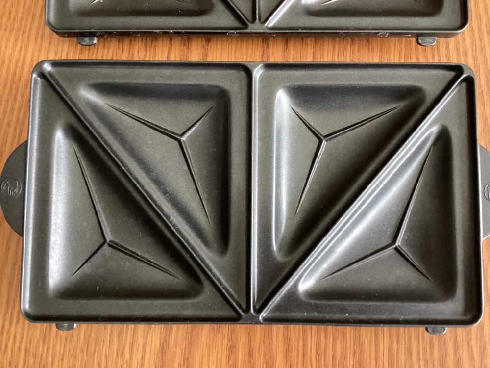 Sandwich Maker Replacement Sandwich Plates 9” x 5” NOS