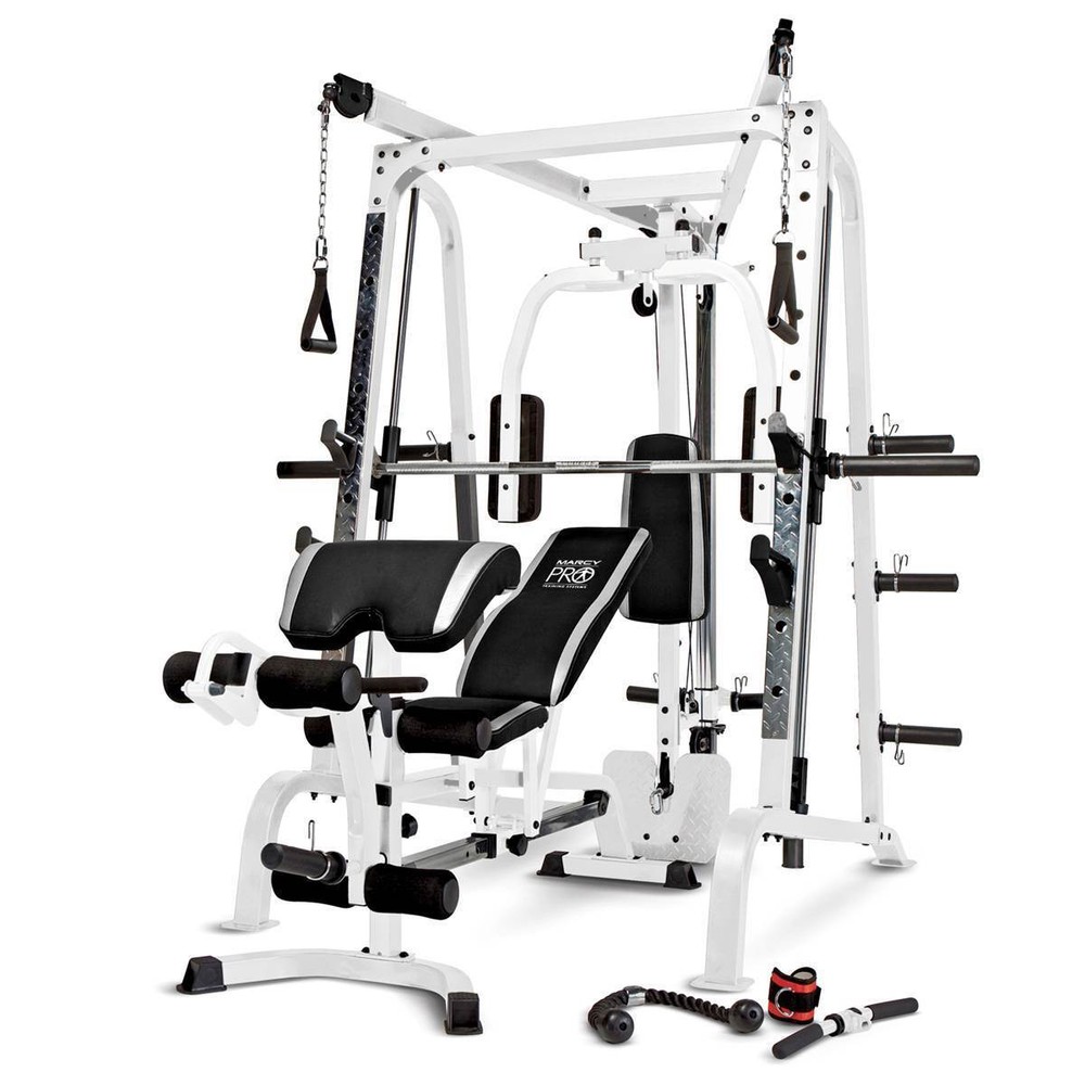Marcy Pro Smith Cage Workout Machine Total Body Training Home Gym System
