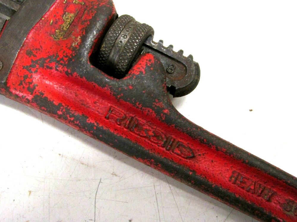 RIDGID TOOLS 8" STEEL HEAVY DUTY PIPE WRENCH