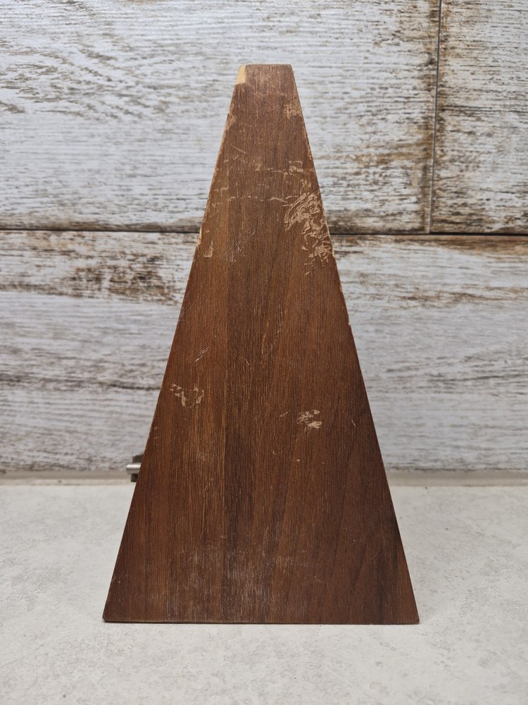 Vintage Germany Wooden 9" Metronome Work- Missing Cover