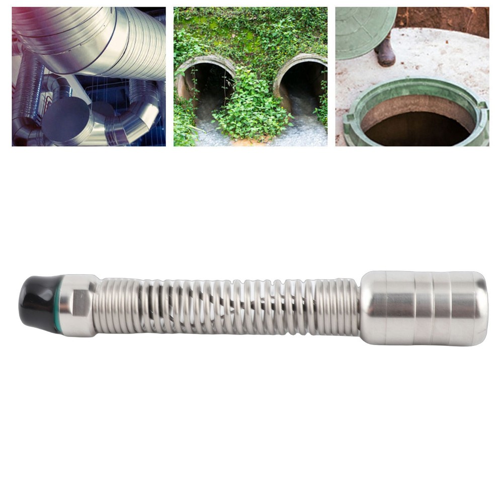 15mm Thread Diameter Pipe Drain Endoscope Camera Head Accessory with LED Light