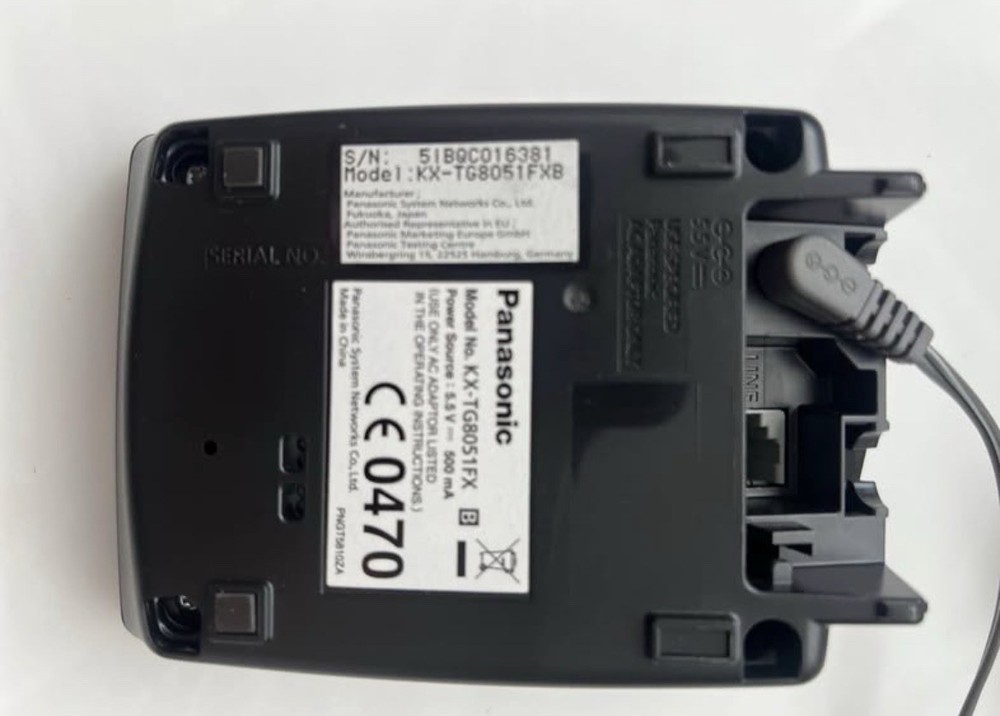 Panasonic Cordless Phone MODEL NO. KX-TGA806FX