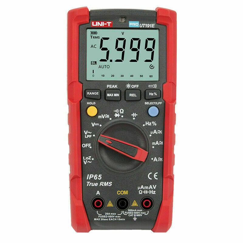 1PC Professional Multimeter True RMS AC/DC 2M Drop Test / IP65 UT191E