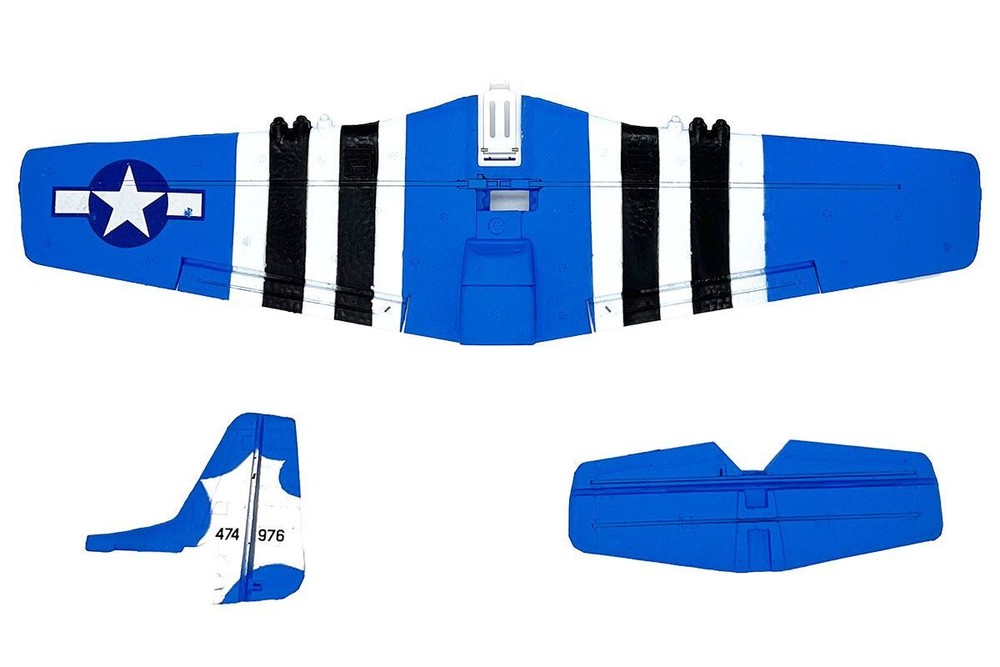 Rage R/C - Main Wing and Tail; P-51 Obsession