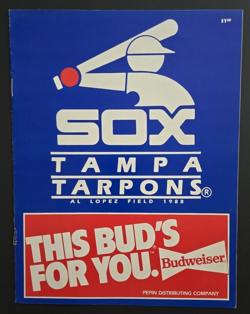1988 TAMPA TARPONS  ( CHICAGO WHITE SOX )  PROGRAM / SCORECARD  EX