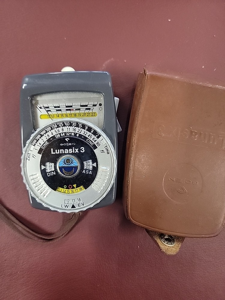 Lunasix 3 Gossen Light Meter & Case West Germany Untested