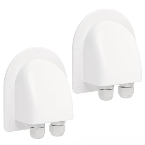 Waterproof ABS Solar Dual Cable Introduction Gland Box, Suitable for White