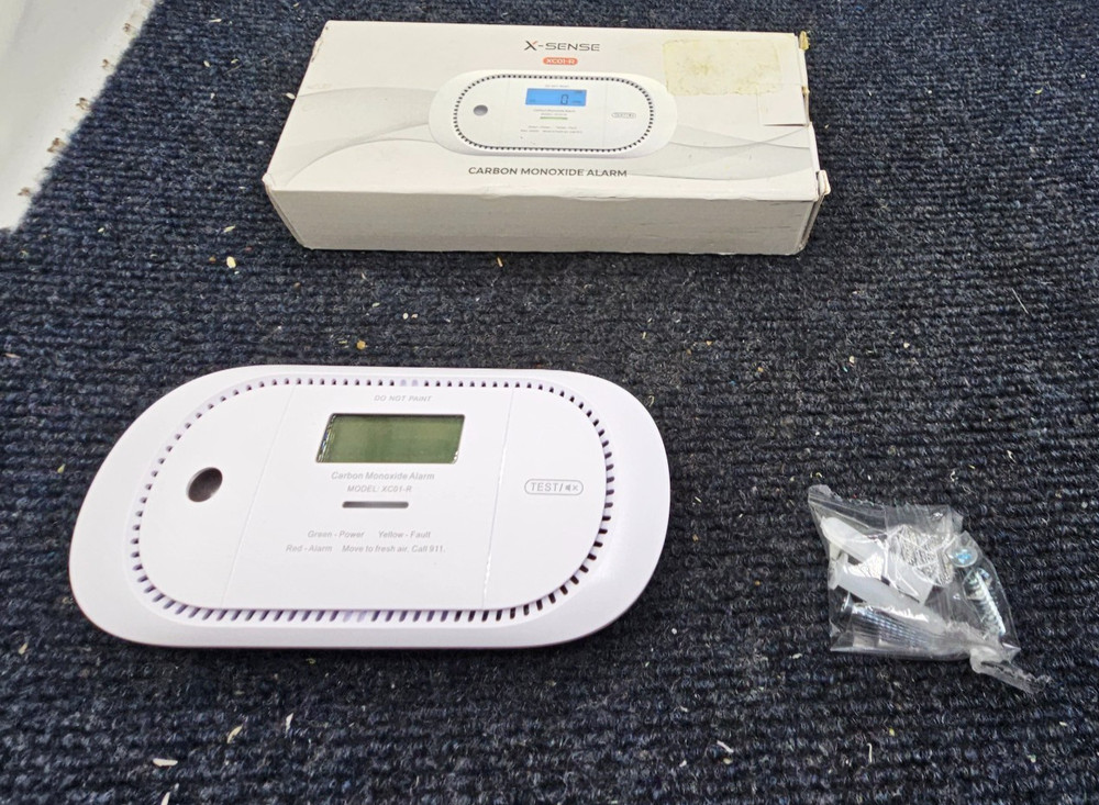 X-Sense XC01-R Carbon Monoxide Alarm Open Box