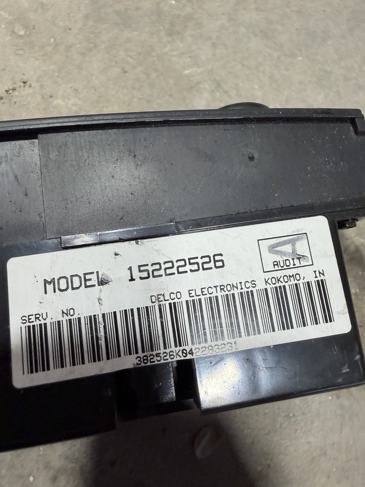2005 corvette Climate Controls