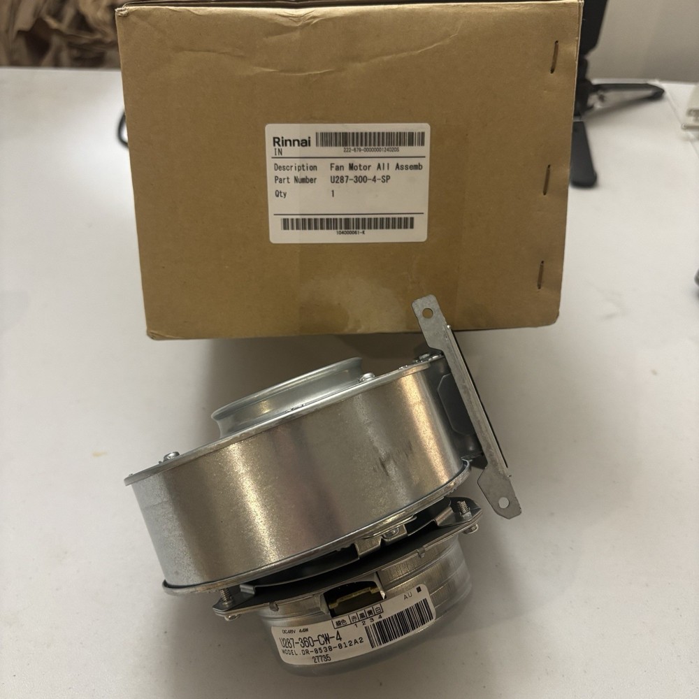 Rinnai Fan Motor 104000061-K - Genuine OEM Replacement Part (Open Box)