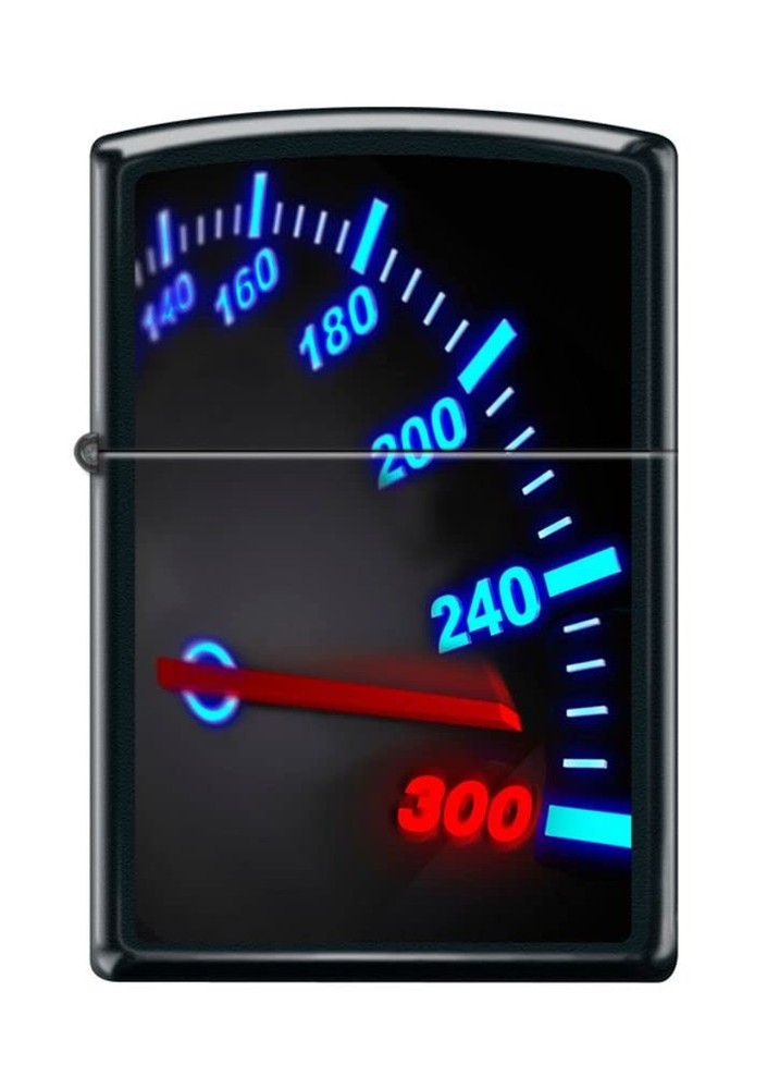 Zippo Lighter- Speedometer Dial Black Matte Windproof Lighter #Z5134