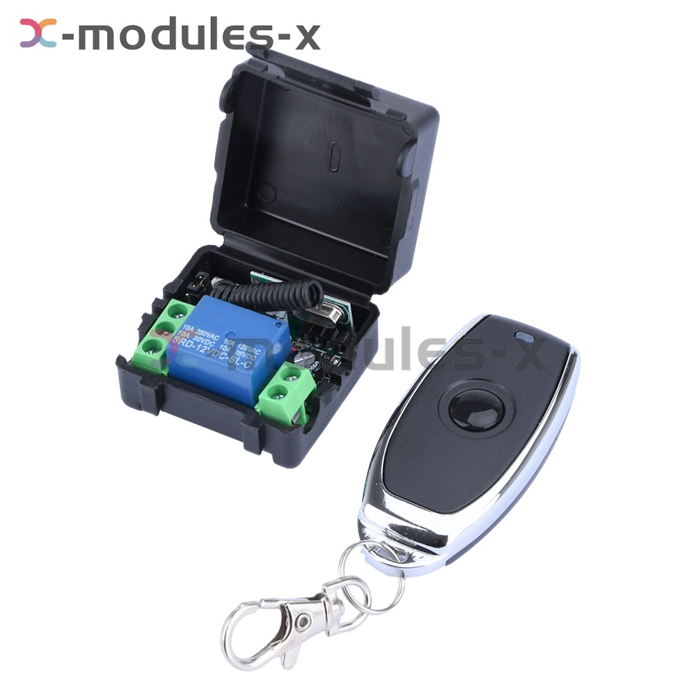 DC12V 10A 1/2CH Relay Wireless 433mhz Remote Control Switch Receiver Transmitter