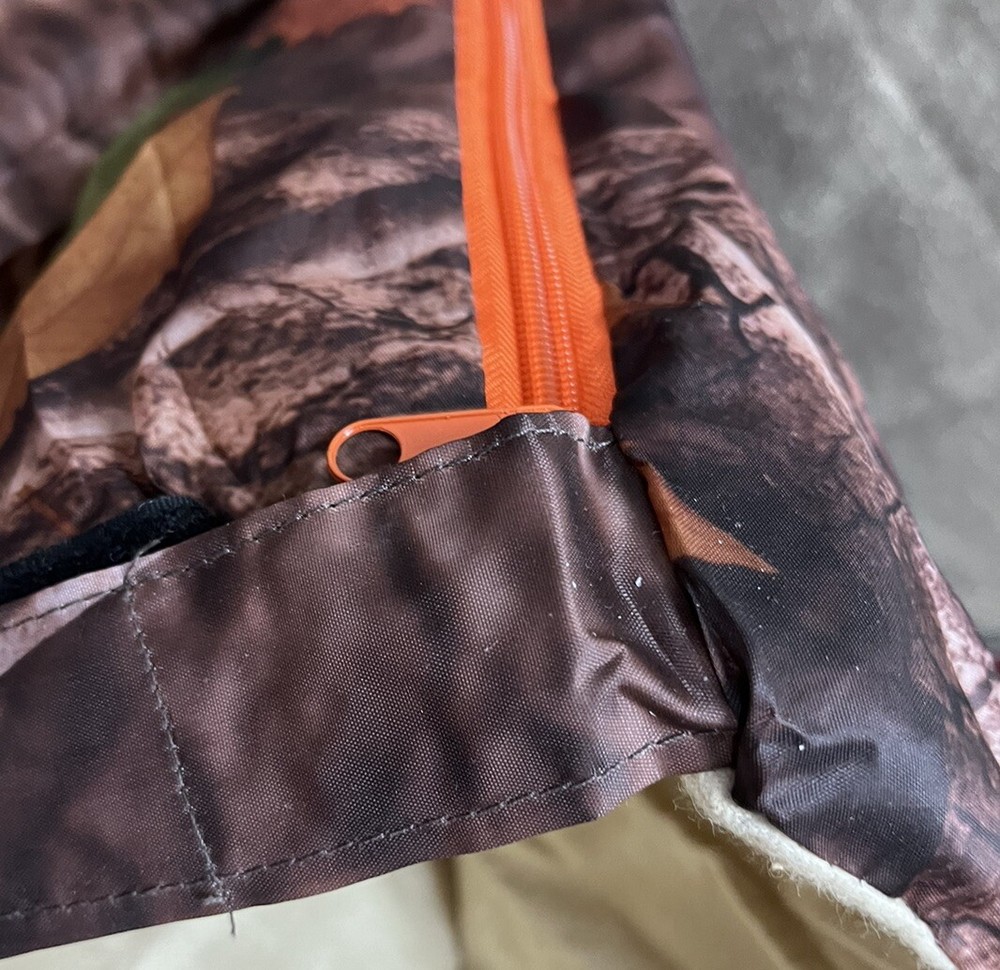 Camo Sleeping Bag New 6' x 50”Lightweight Polyester