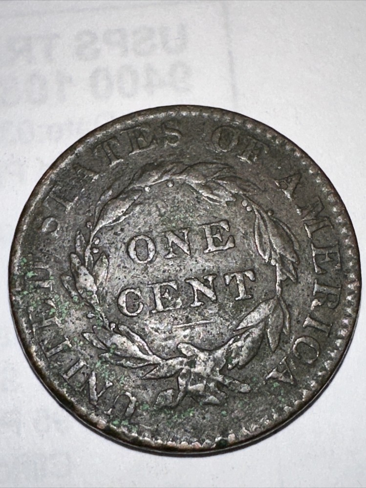 1822 1c Coronet Matron Head Large Cent, nice coin