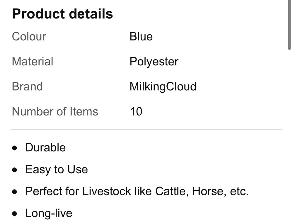 MilkingCloud Collar for Cattle (Pack Of 10)