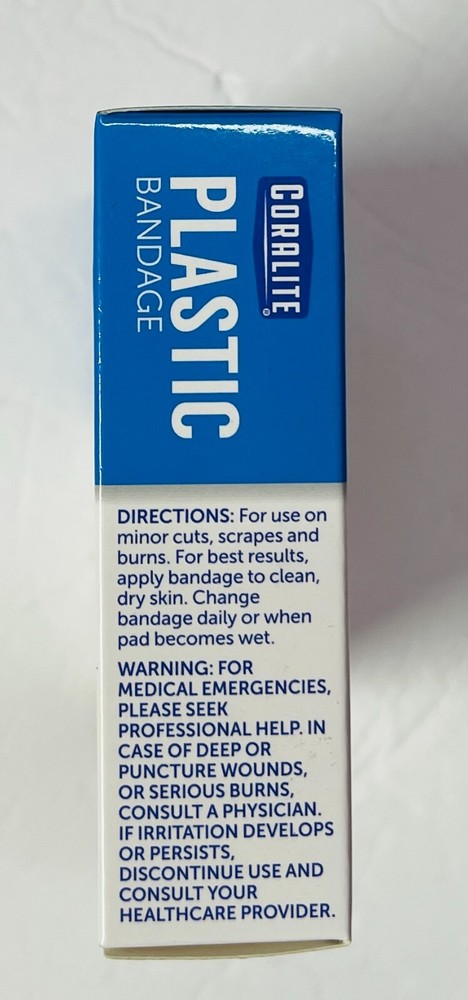 Coralite 100 Count Plastic Adhesive Bandages 1 or 2 Pack