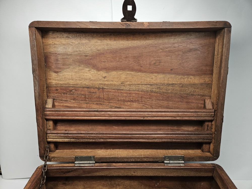 Antique Storage Wooden Suitcase. A18