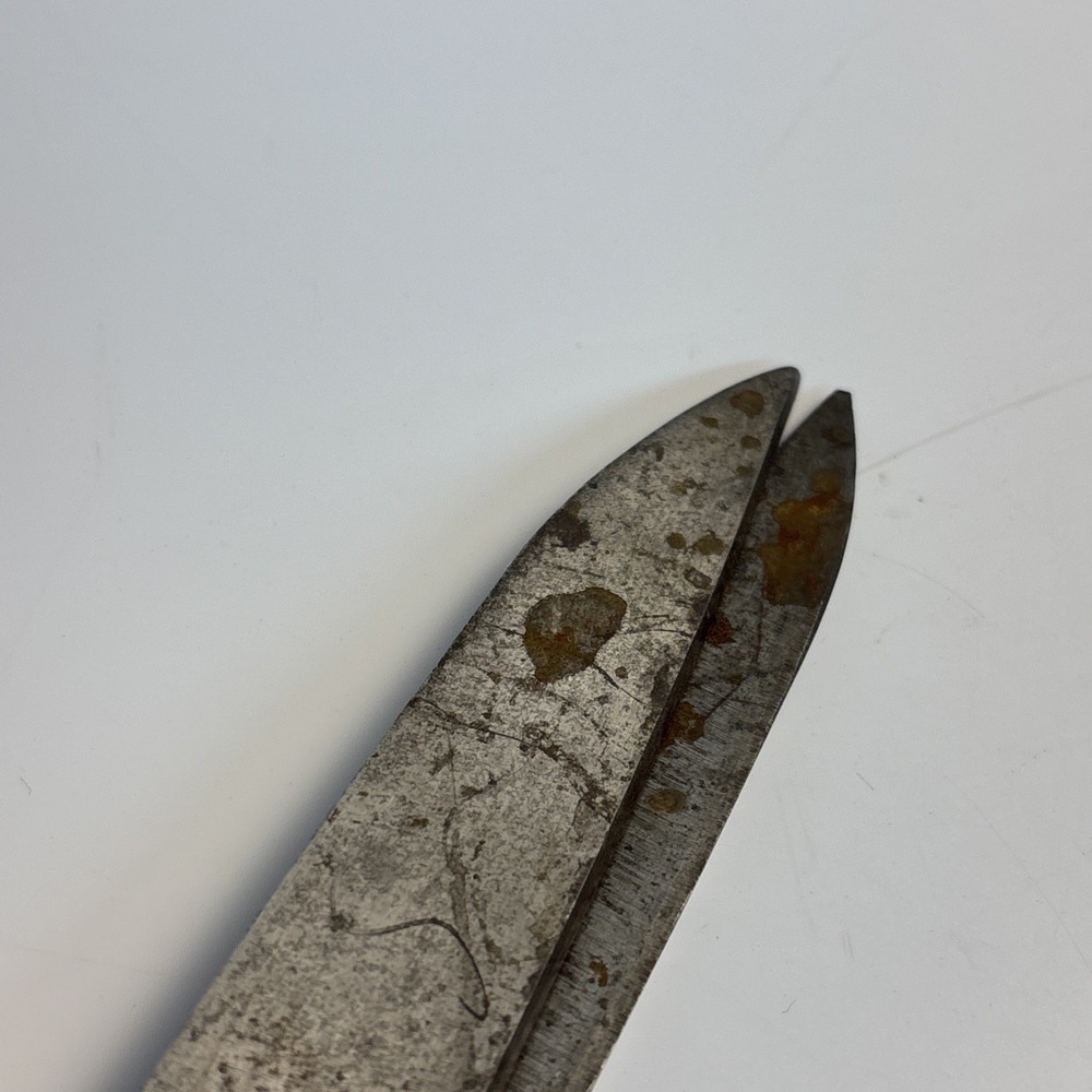 Vintage Brass Tailor Shears Engraved Jason Sargent