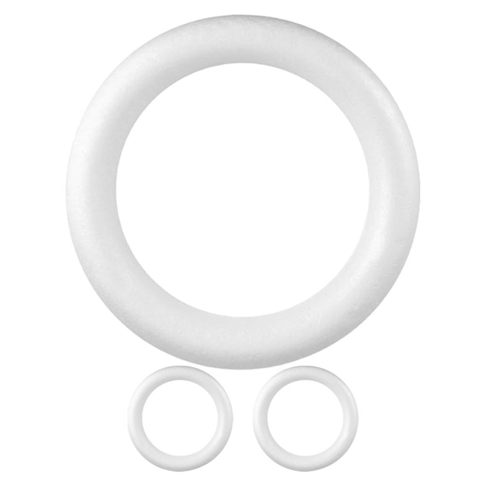3 Pcs Round Foam Wreath Forms Diy Foams Circle Christmas Projects Wedding
