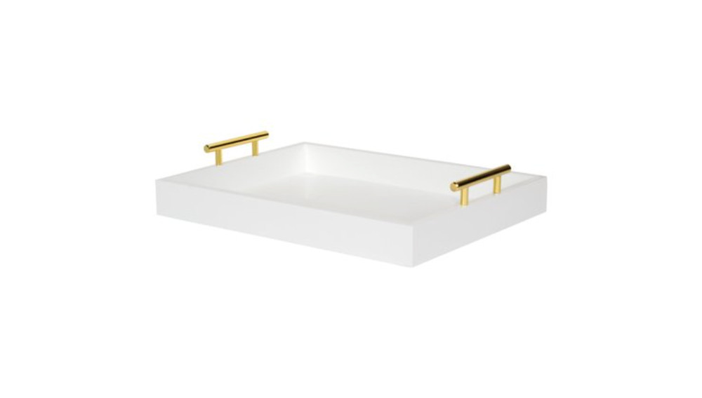 Kate & Lauren Lipton Decorative Tray - White