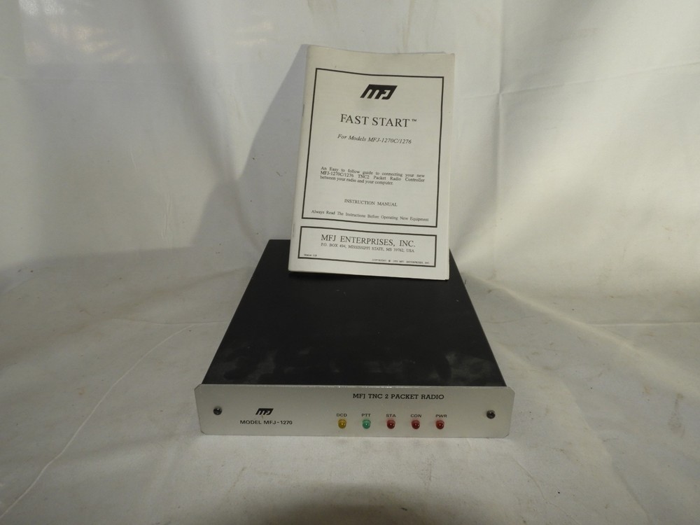 MFJ-1270 TNC2 Packet Radio Controller w/ Cables & Manual – Powers On, Untested