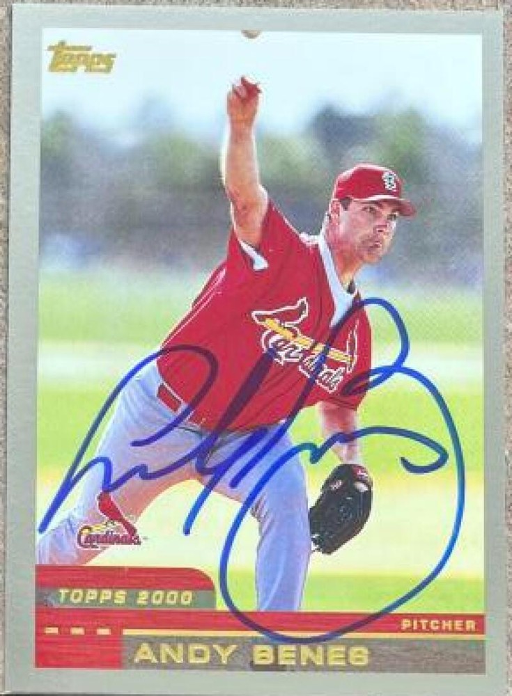 Andy Benes Autographed 2000 Topps #428