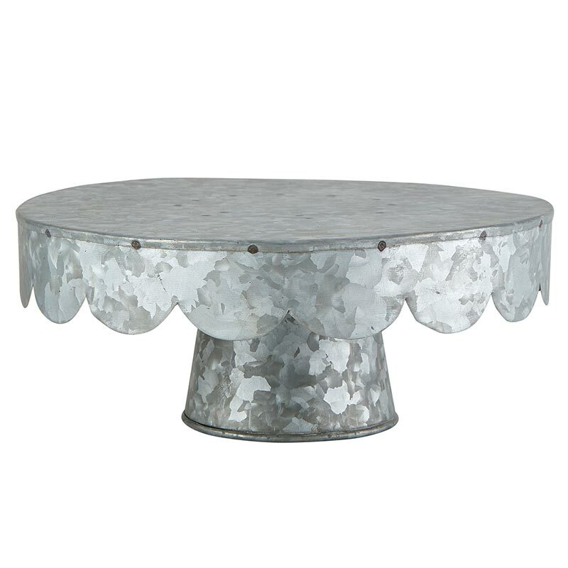 Metal Cake Stand - 10.25" Diameter x 4.75" Tall