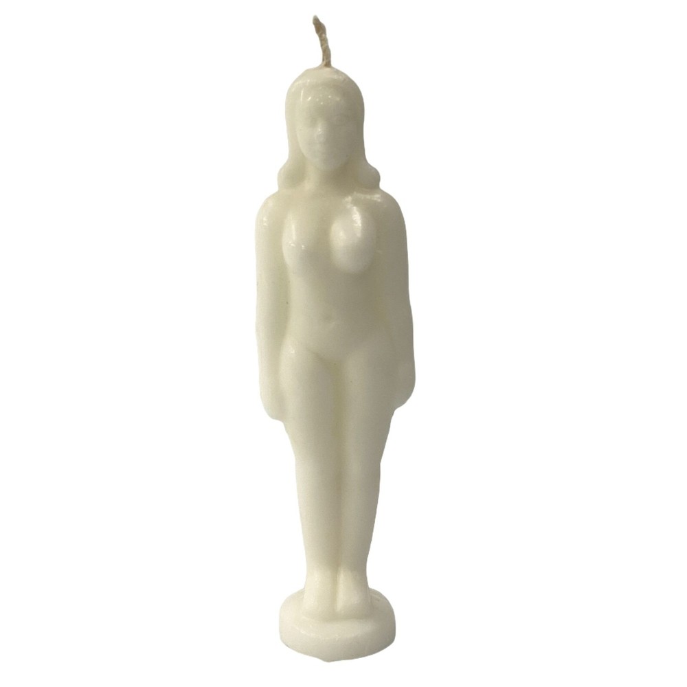 White Female Image Figure Candle