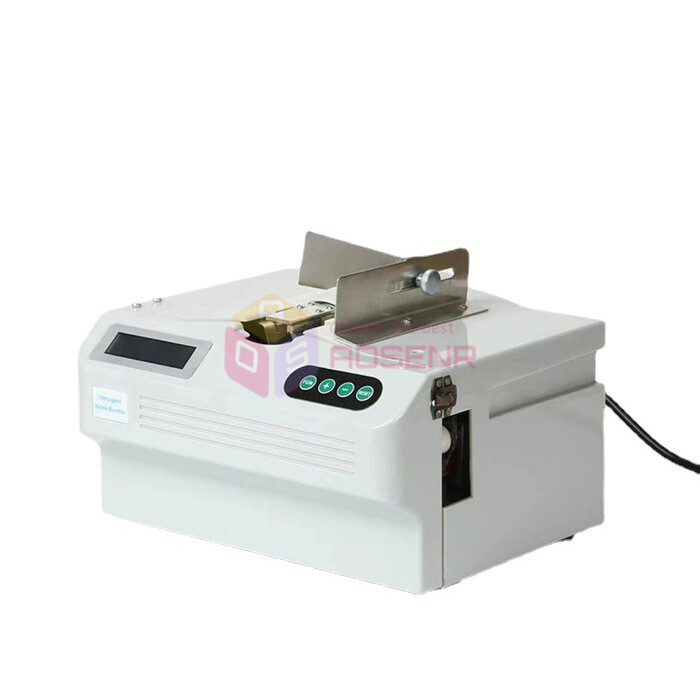 Auto Banknote Binding Machine Documents Strapping Money Cash Bundling Machine