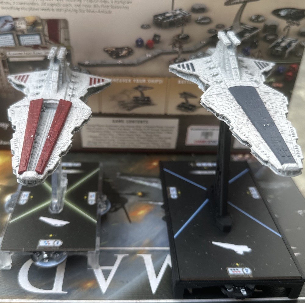 Star Wars Armada Venator Class Star Destroyer(fully painted)
