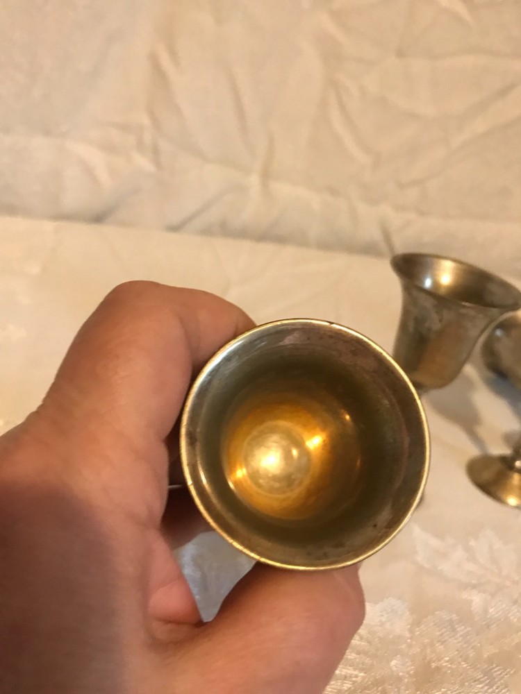 Vintage Silver Plated Cordial Cups
