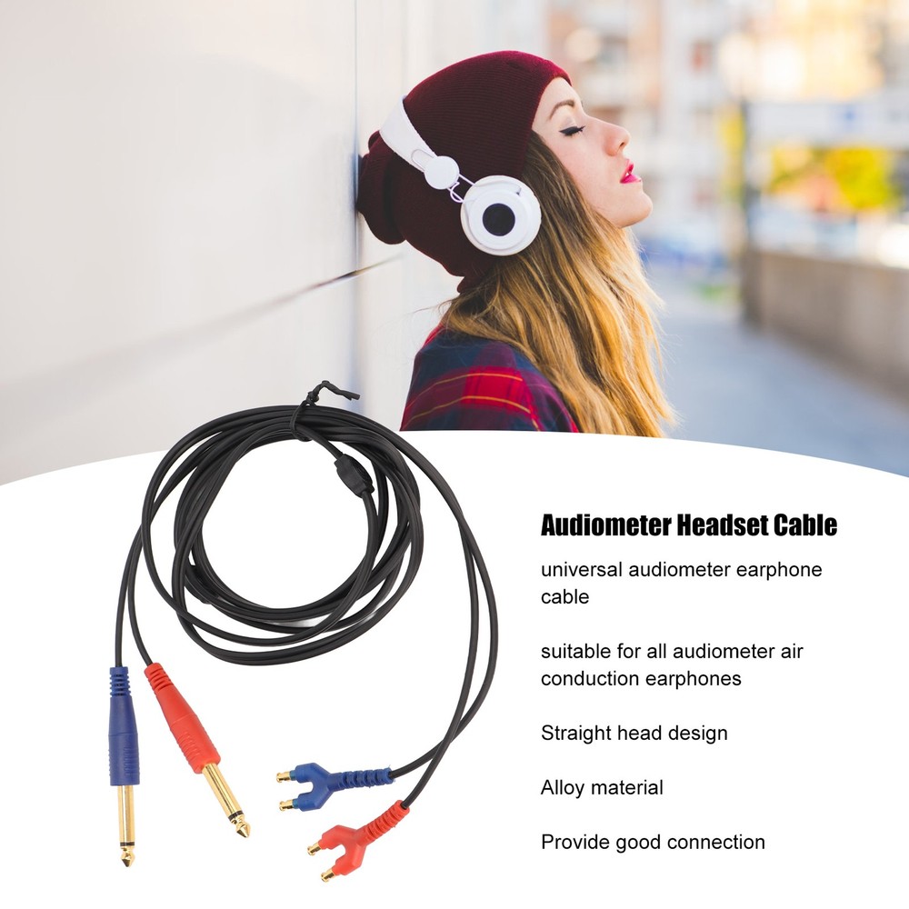High Performance Audiometer Headset Cable For Stable Sound Transmission For