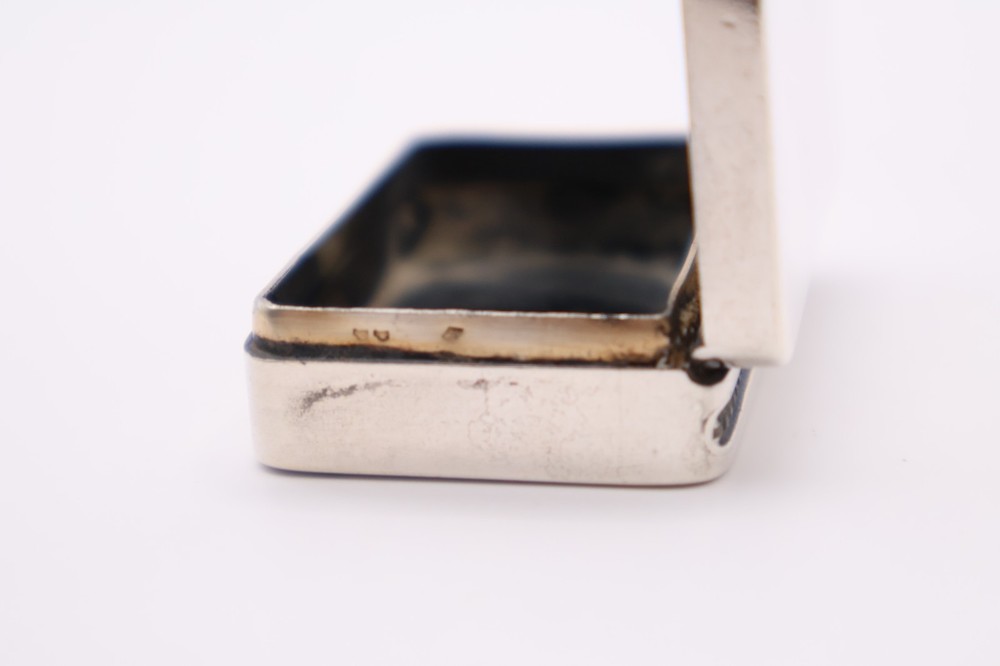 Antique Silver Vesta Case Box