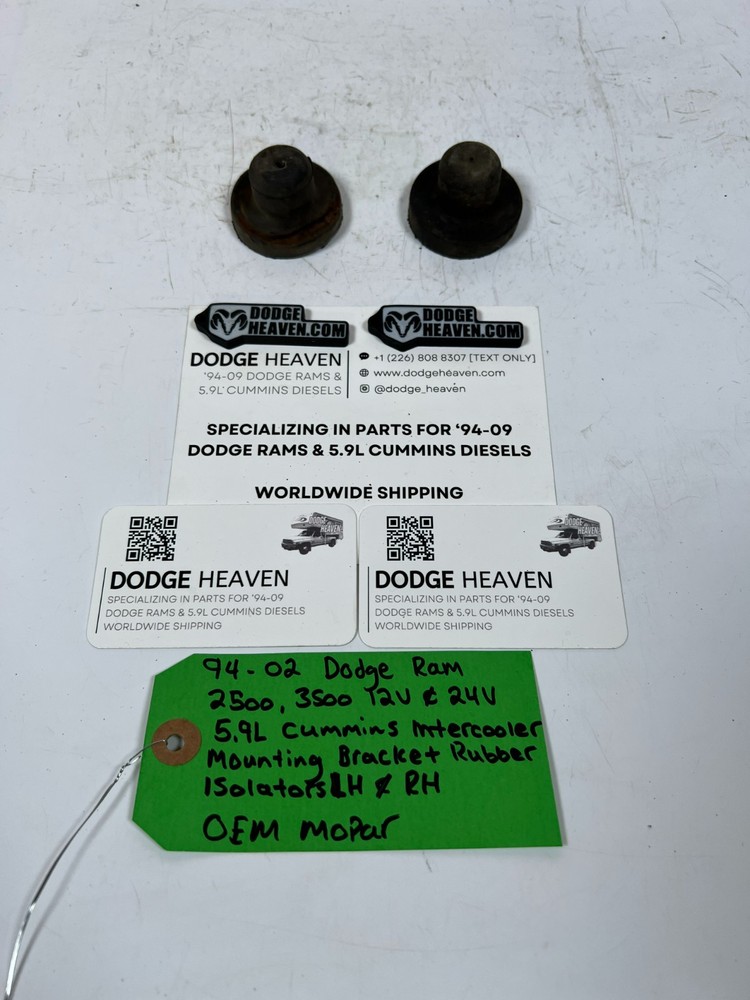 1994-2002 Dodge Ram 5.9L Cummins Intercooler Mounting Bracket Rubber Isolators