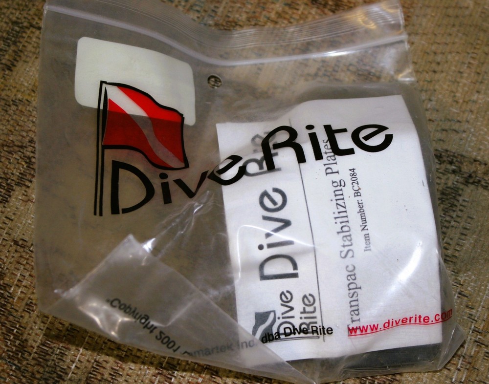 Dive Rite stabilizing scuba diving plates tech cave backplate etc