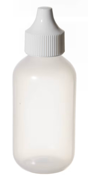 60 mL Clear, Plastic, Dropper Bottles - Box of 12