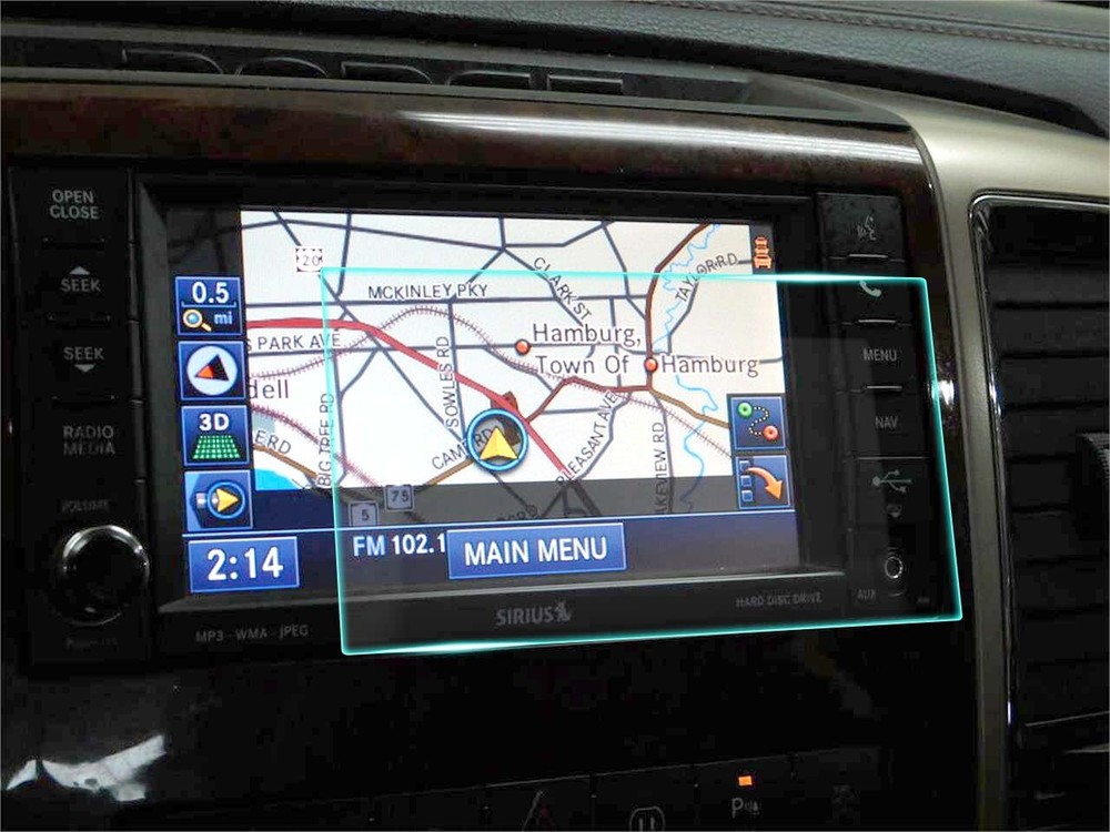 Crystal Clear Screen Protector for 2012 Dodge Ram 2500 Vehicle Navigation