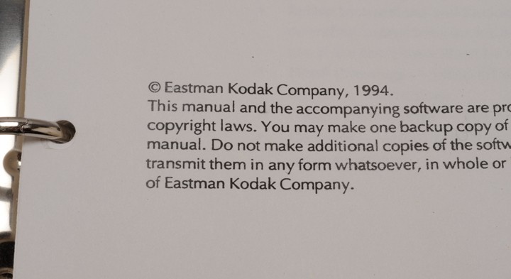KODAK RFS 2035 SCANNER MANUAL & REFERENCE ITEMS