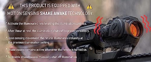 Ghost Red Dot Sight | with Absolute Co-Witness Riser Shake Awake Activation