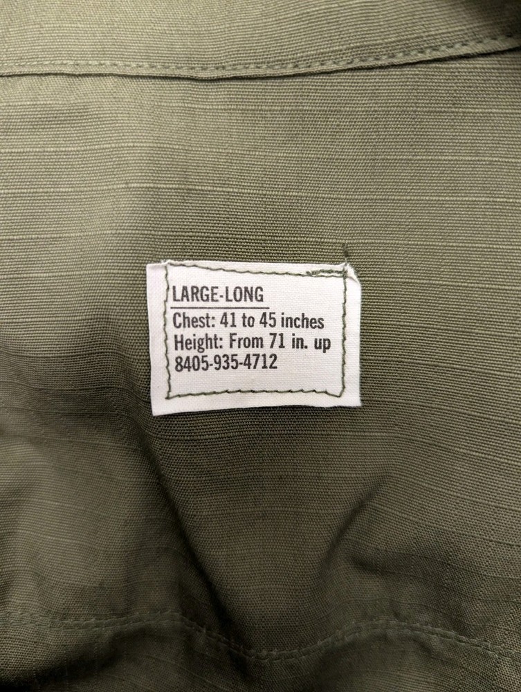 Jungle Jackets Large Long NOS Deastock