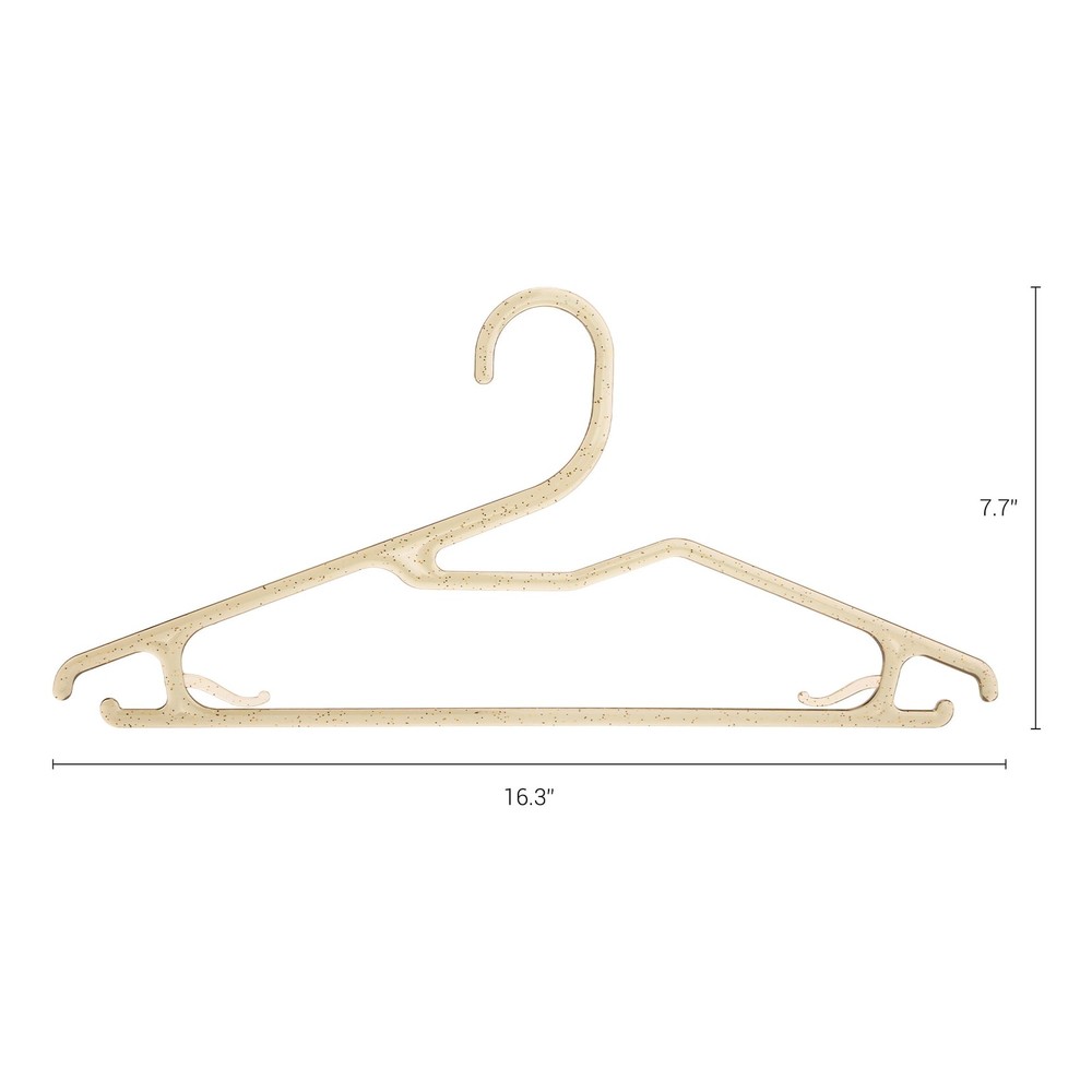 Plastic Durable Space Saving Clothes Hangers 20 Packs Green