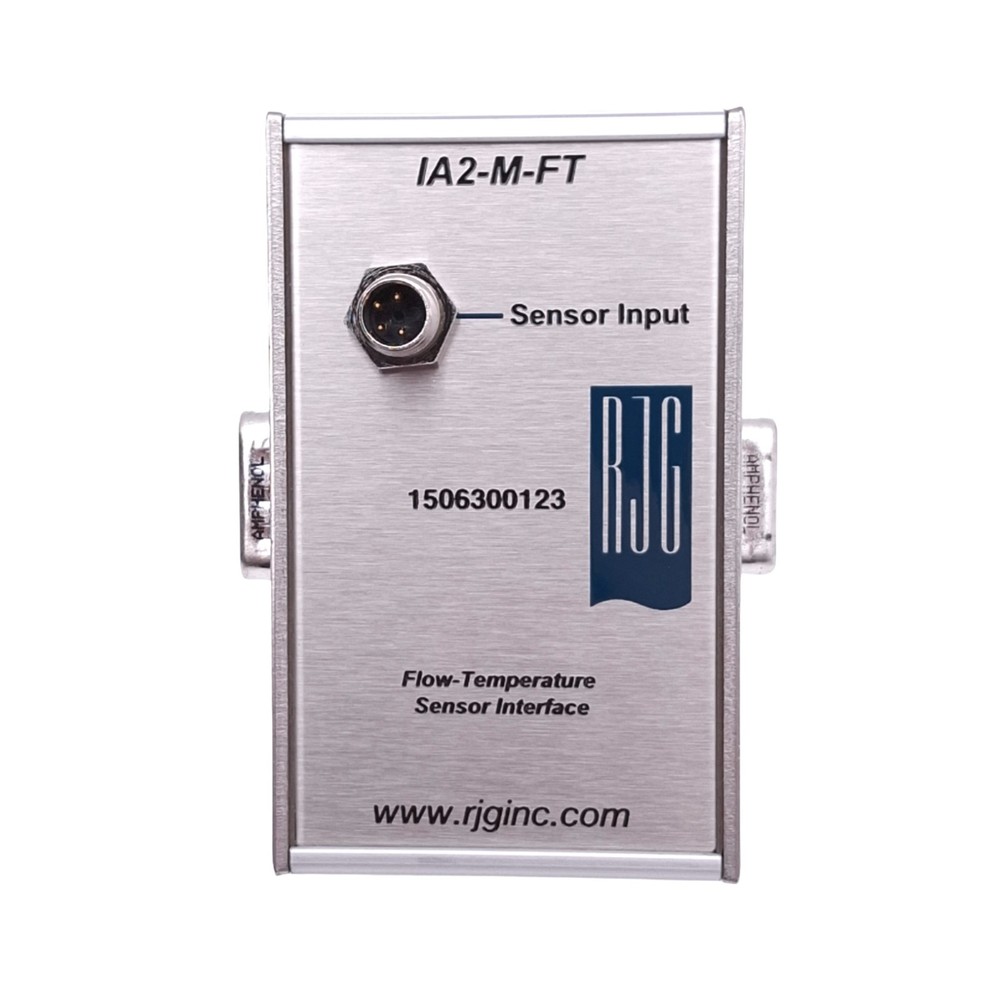 RJG IA2-M-FT Flow-Temperature Sensor Interface, 5VDC, DIN Rail, 140F Max