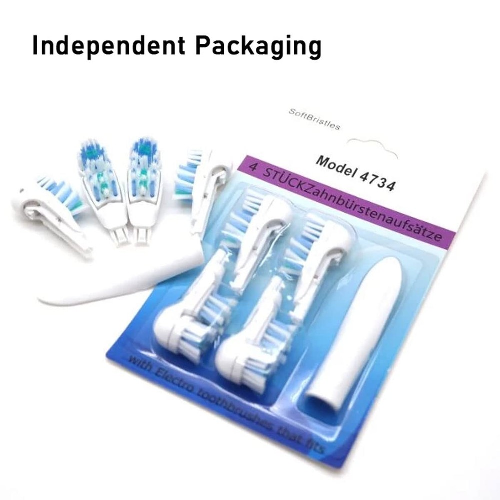 Sensitive Replacement Toothbrush Heads Compatible 1 Count (Pack of 4), White